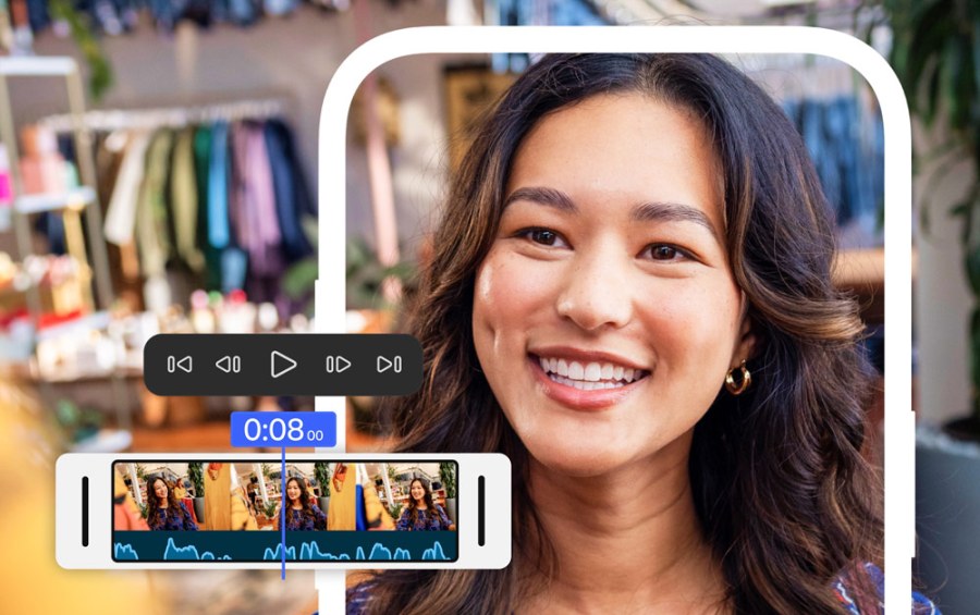 Adobe Premiere on iPhone main screen