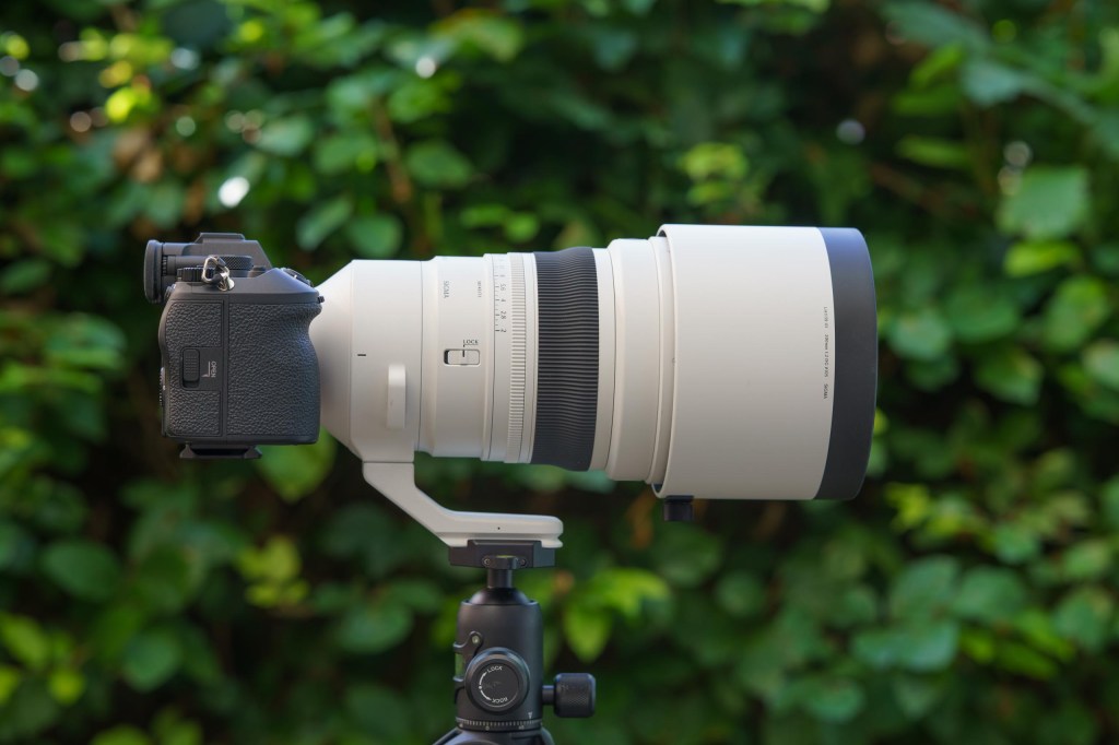 Sigma 200mm F2 DG OS Sports mounted on a tripod