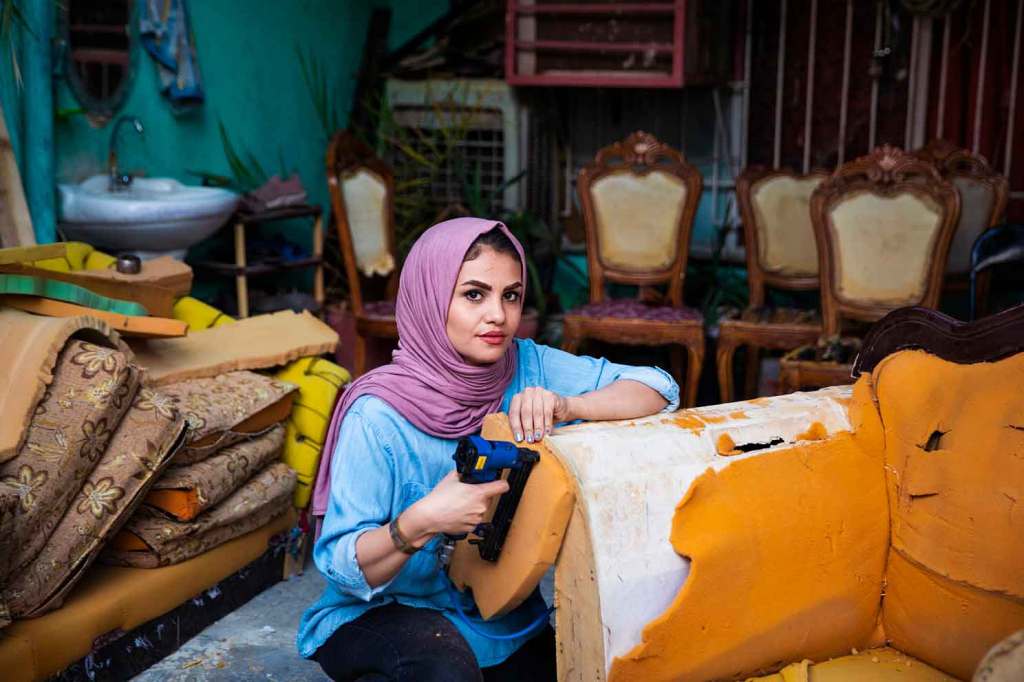 Noor is a carpenter - Baghdad, Iraq