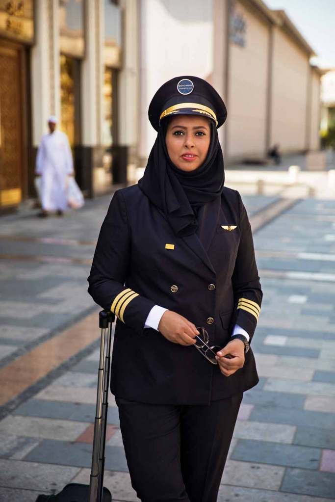 Yasmeen Al Maimani is the first woman in Saudi Arabia to become a commercial airline pilot. - Jeddah, Saudi Arabia 