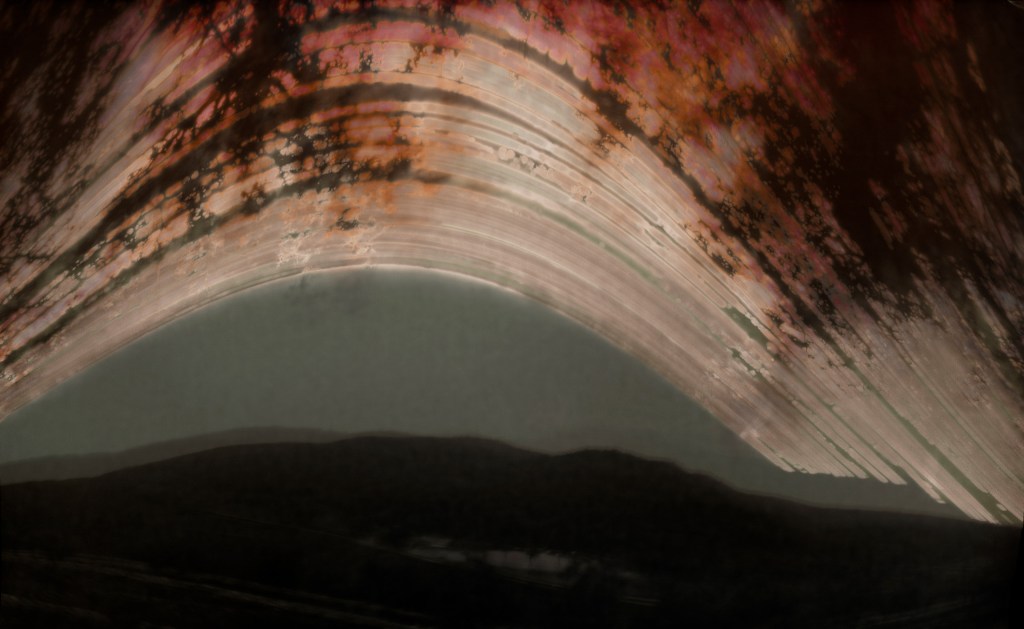 Solargraph, Chateau-Miraval. The final image. Image Credit: Robert Charles Mann.