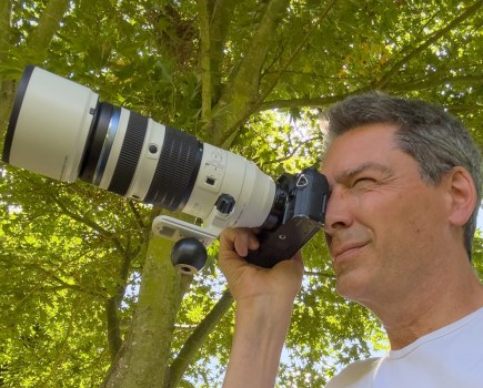 Andrew Fusek Peters with the OM System 50-200mm f2.8 IS Pro