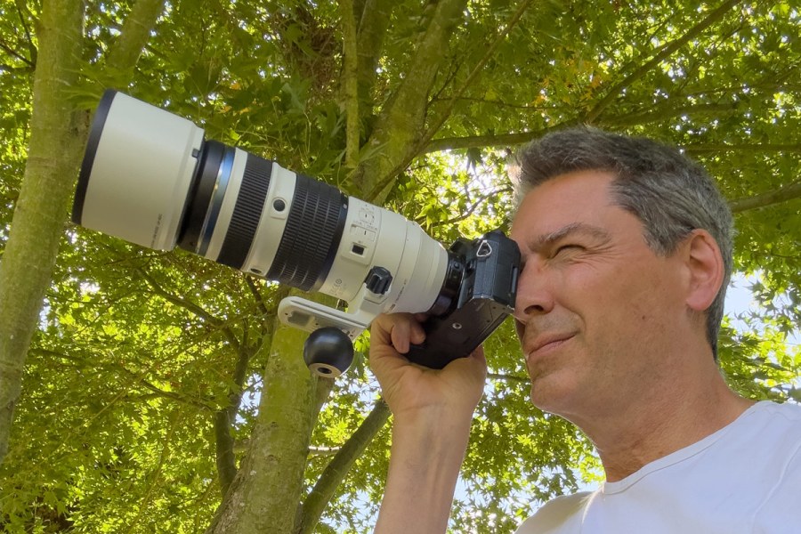 Andrew Fusek Peters with the OM System 50-200mm f2.8 IS Pro