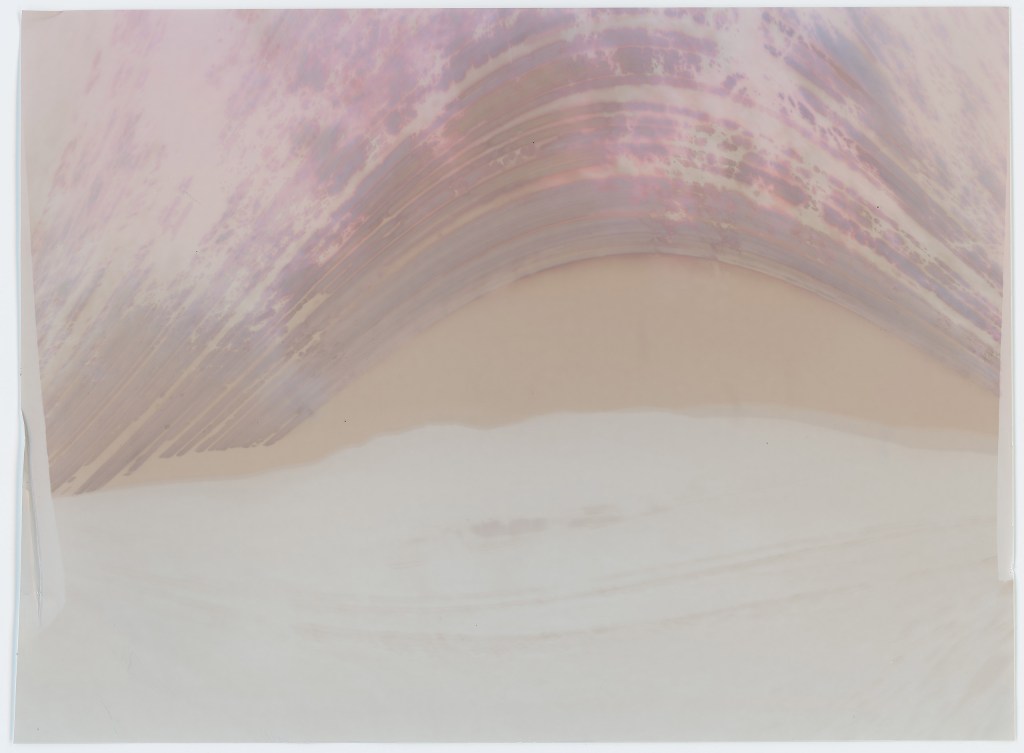 Solargraph, Chateau-Miraval. The RAW negative. Image Credit: Robert Charles Mann.
