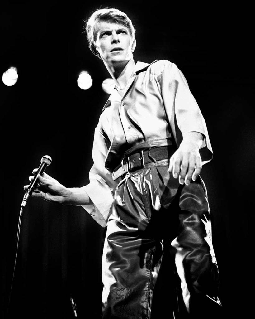 Bowie on-stage in Newcastle, 1978