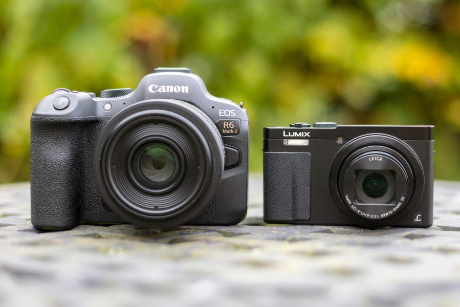 Canon EOS R6 II Mirrorless vs compact camera. Image credit: Dan Mold
