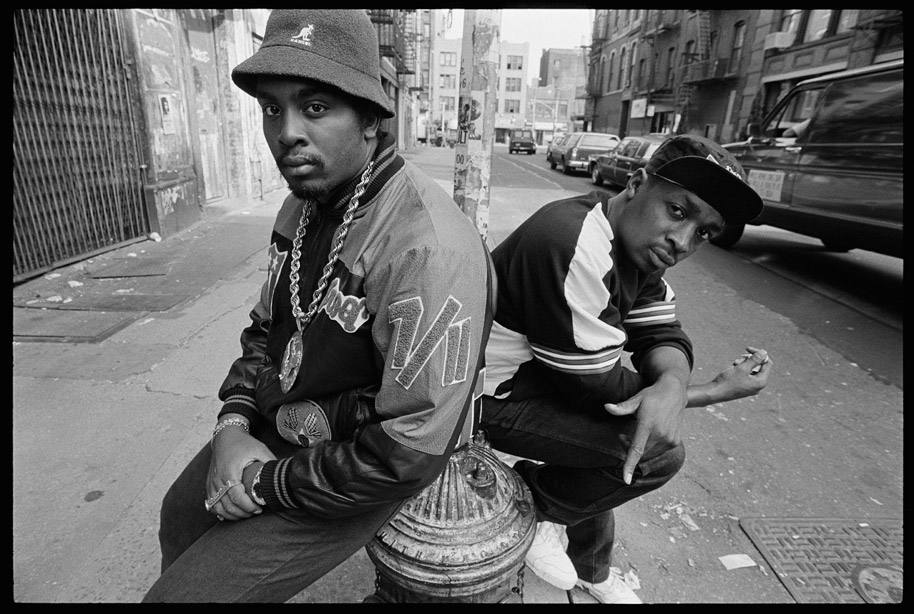 Eric B and Chuck D, The Bowery, New York, 1987 © Lawrence Watson/Print Matters SINGLE USE ONLY