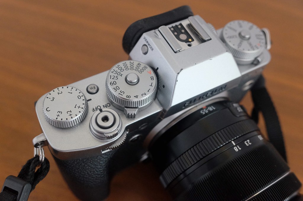 Fujifilm X-T3 top controls. IR
