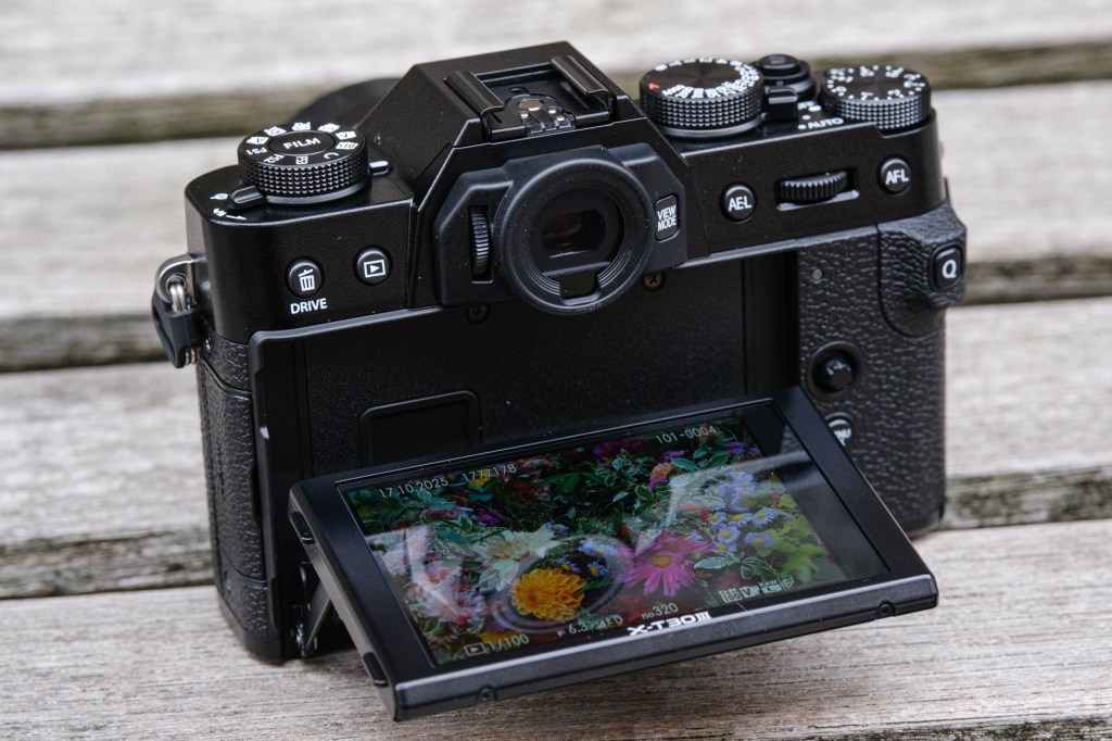 Fujifilm X-T30 III tilting screen. 
