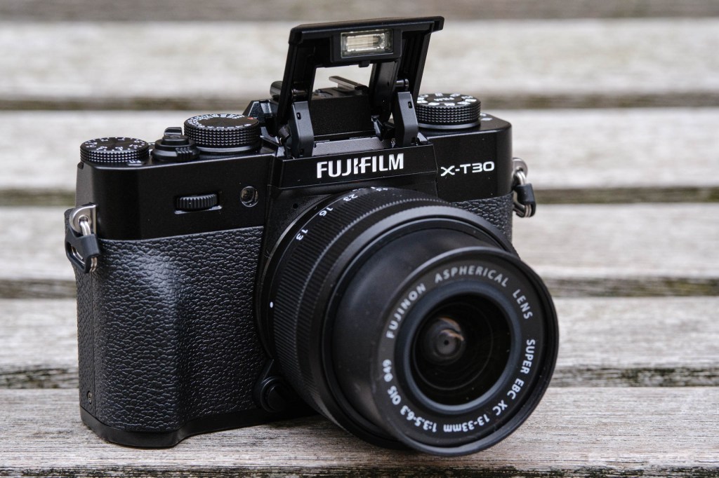 Fujifilm X-T30 III pop-up flash.