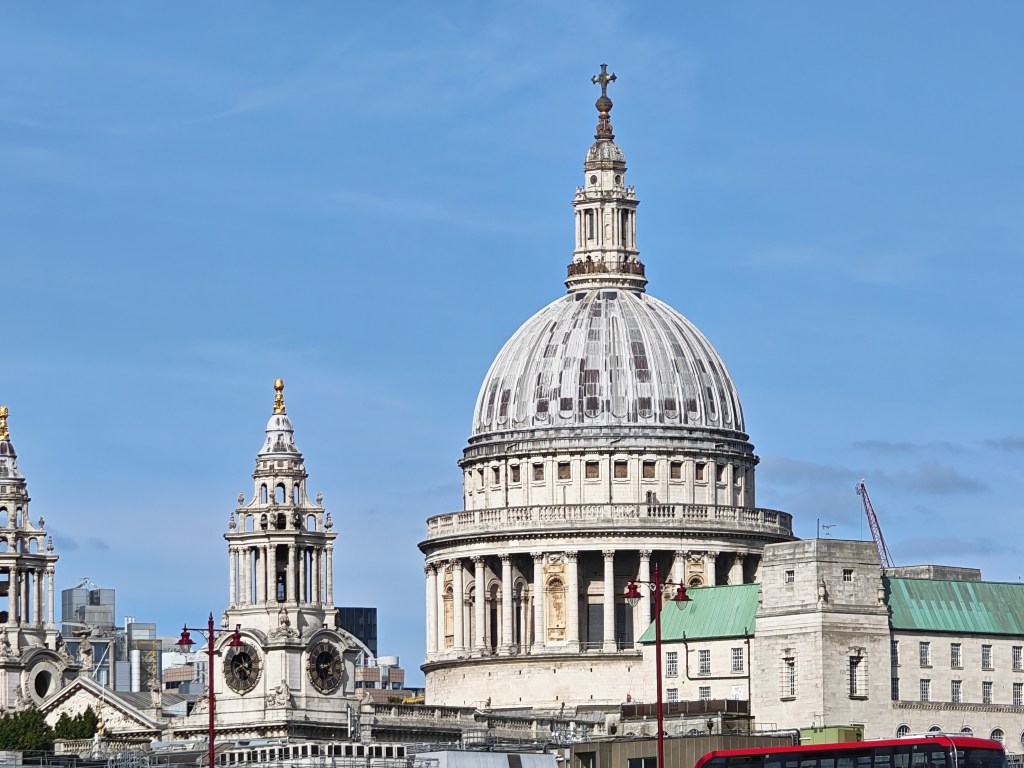 photo taken of the thames towards st pauls cathedral