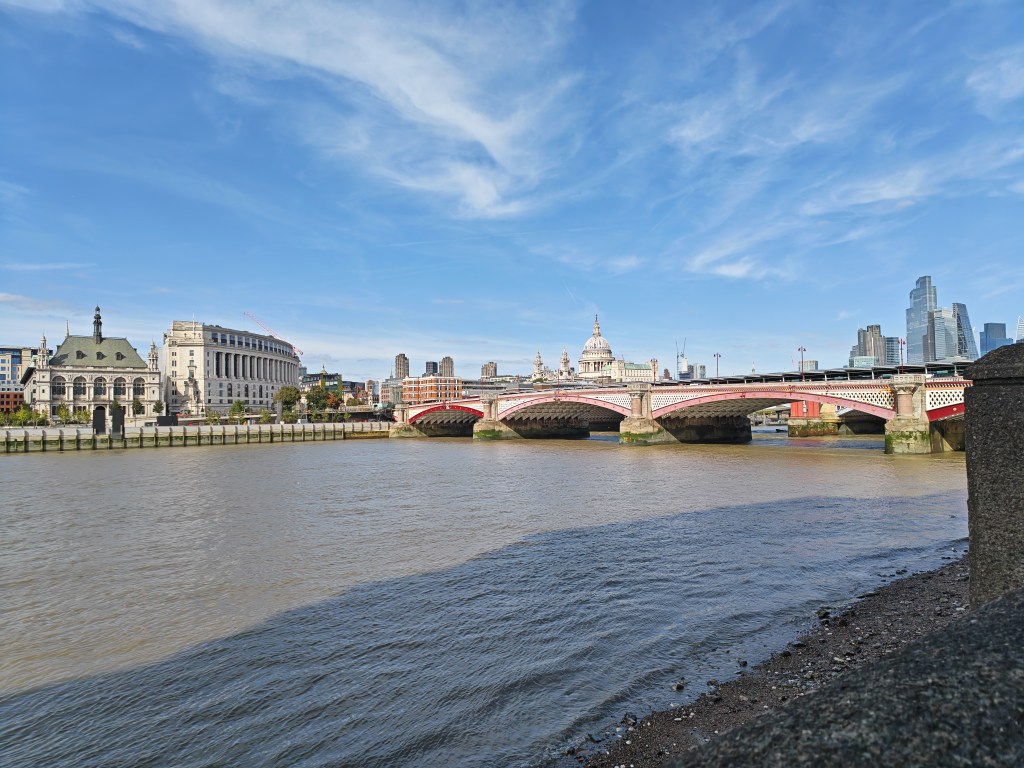 photo taken of the thames towards st pauls cathedral
