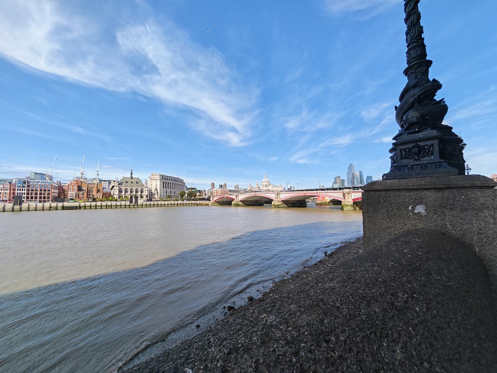photo taken of the thames towards st pauls cathedral