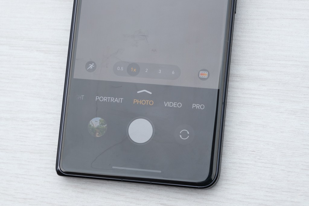 close up of phone photo screen
