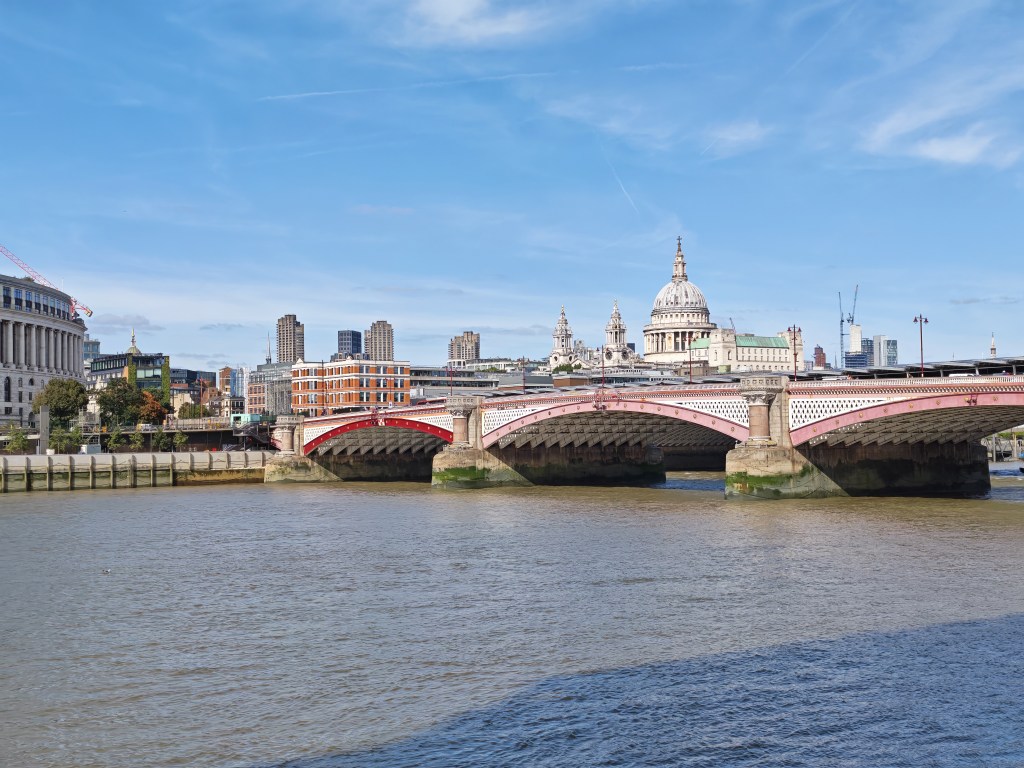 photo taken of the thames towards st pauls cathedral