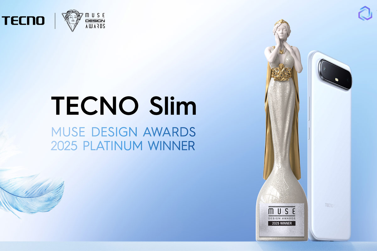 Slimmest TECNO phone wins big at Design Awards