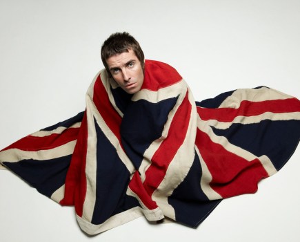 Liam Gallagher, Oasis, in Union Jack, London, 2009 © Lawrence Watson/Print Matters SINGLE USE ONLY