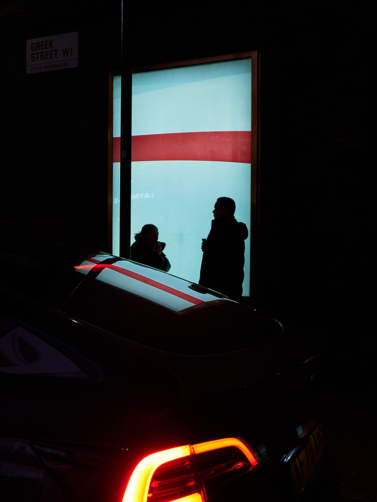silhouette street photo