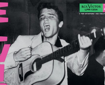 Bold, bright and unforgettable – the original cover of the Elvis Presley album, aka Rock 'n’ Roll. Copyright: William V. ‘Red’ Robertson/RCA Victor. SINGLE USE ONLY