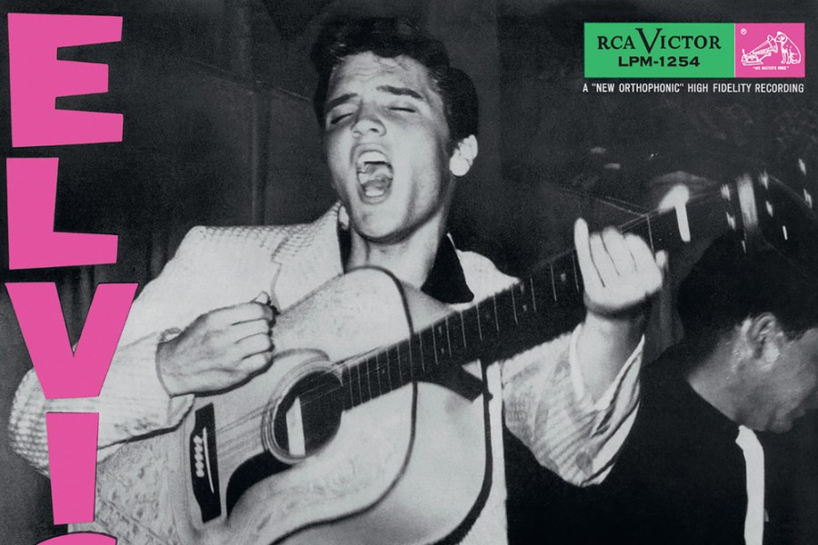 Bold, bright and unforgettable – the original cover of the Elvis Presley album, aka Rock 'n’ Roll. Copyright: William V. ‘Red’ Robertson/RCA Victor. SINGLE USE ONLY