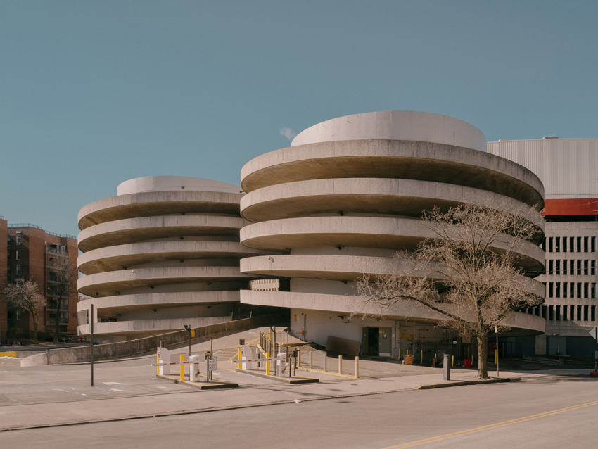 architecture photo of spiral building