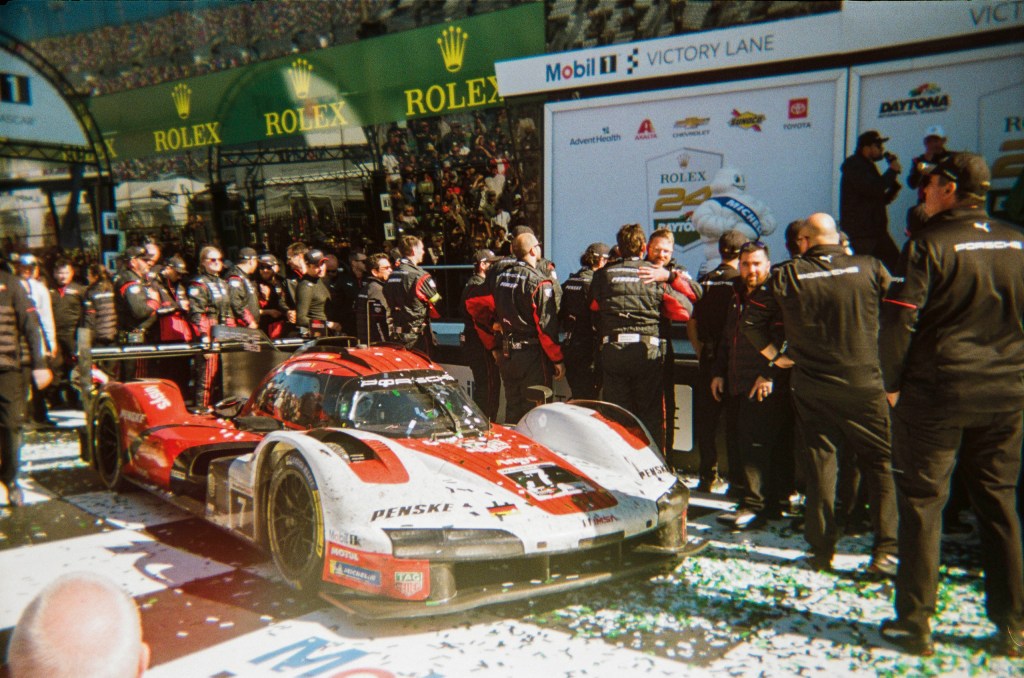 Automotive photographer Jamey Price used plastic NASCAR promotional film cameras from the 1990s to capture the highs, lows, and candid moments of modern day motorsport racing. Image Credit: Jamey Price