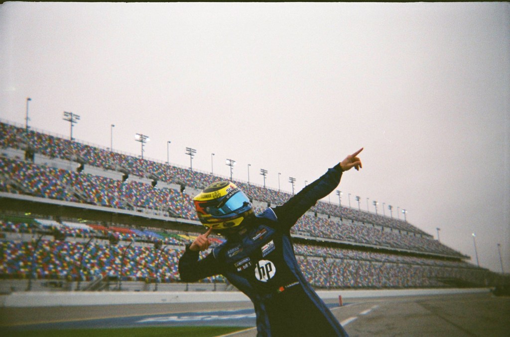 Automotive photographer Jamey Price used plastic NASCAR promotional film cameras from the 1990s to capture the highs, lows, and candid moments of modern day motorsport racing. Image Credit: Jamey Price