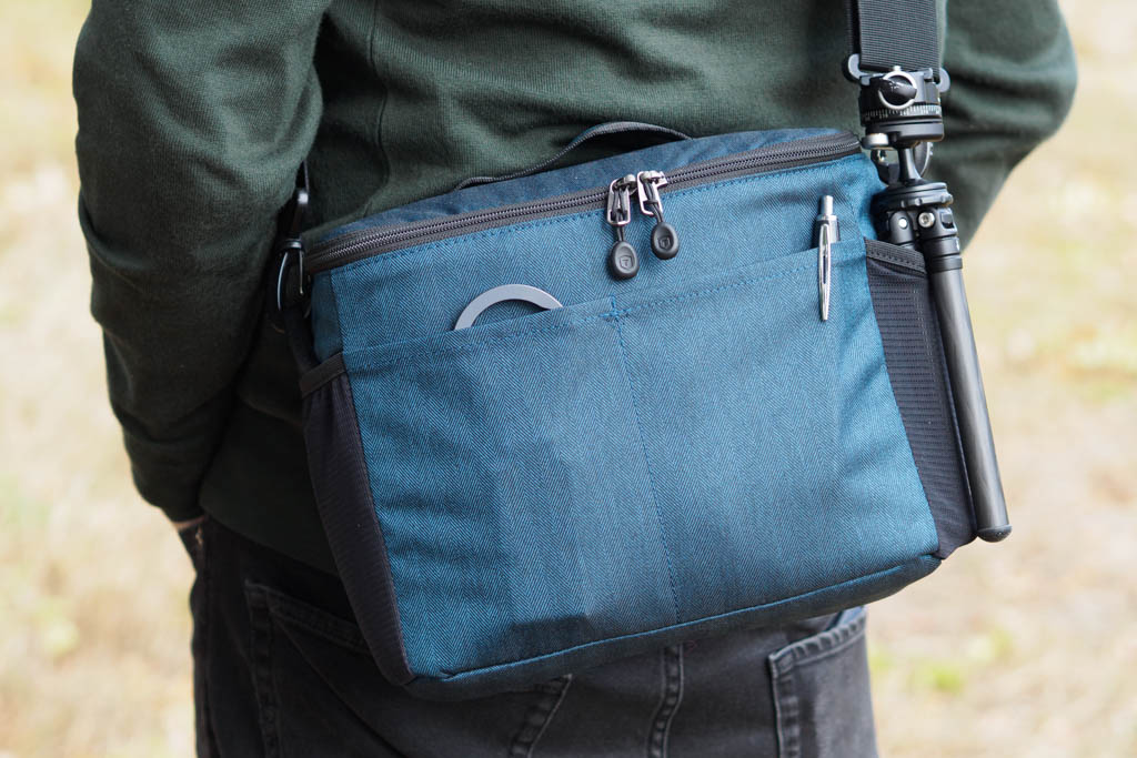 Tenba BYOB 10 being used as a shoulder bag