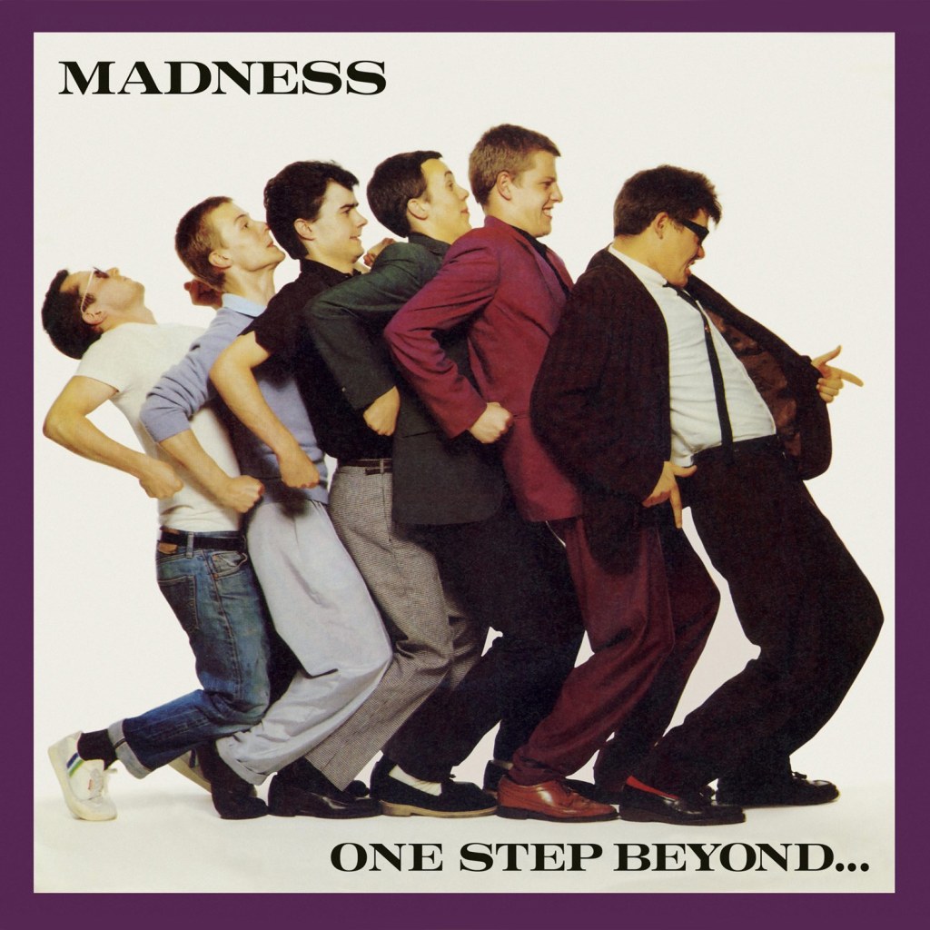 The cover of the One Step Beyond EP featured a different colour image to the black and white one chosen for the album cover. Credit: Cameron McVey/Stiff Records. SINGLE USE ONLY