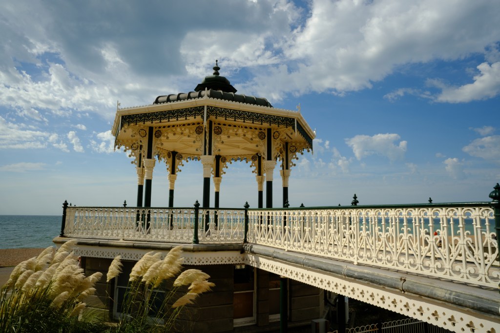 Viltrox AF 15mm F1.4 Air lens sample, Victorian gazebo by the seaside