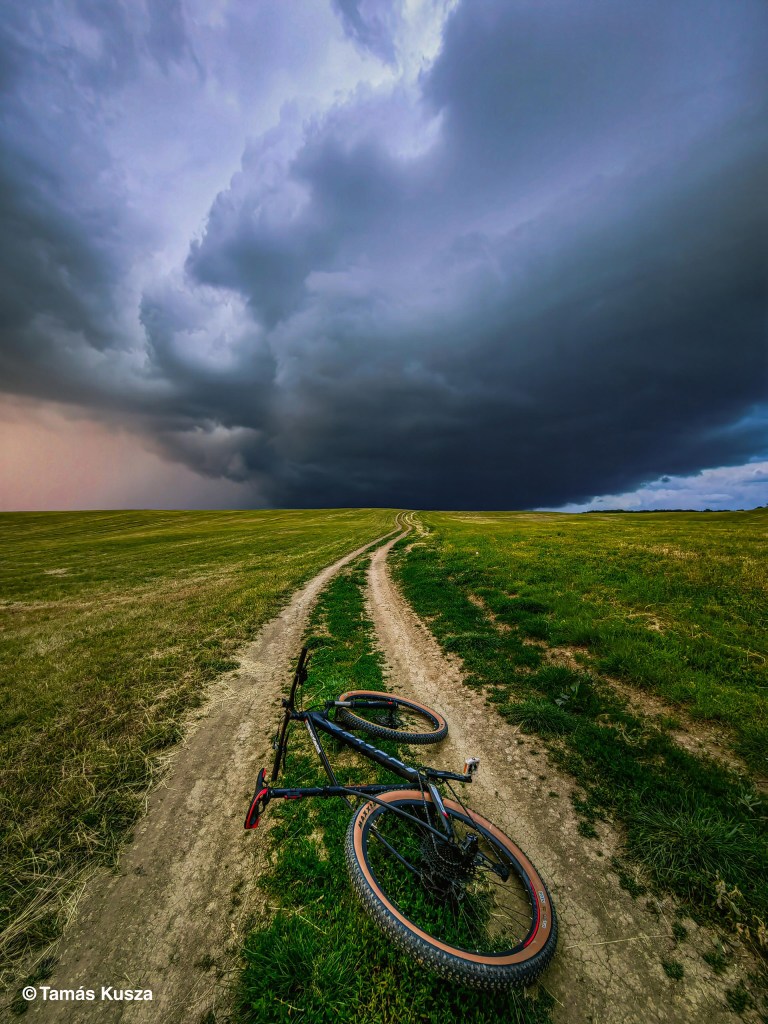 Path To The Heart Of The Storm by Tamás Kusza. Mobile Category, Runner-Up. Standard Chartered Weather Photographer of the Year 2025