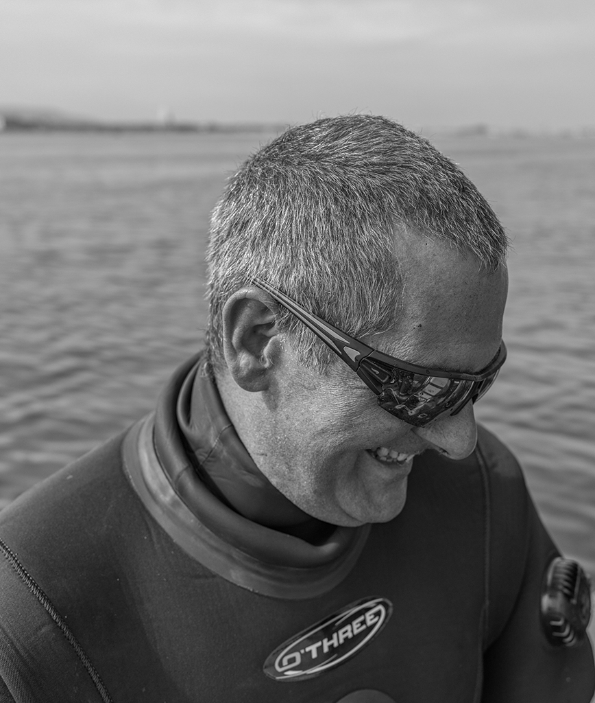 side profile of someone in sunglasses