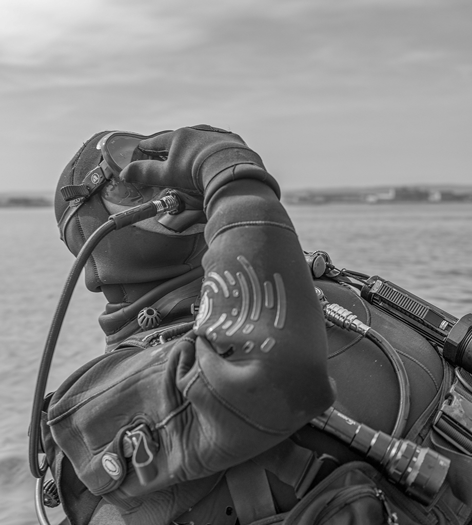 portrait of a scuba diver