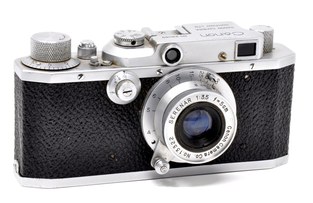 Canon S-II, showing definite influences from the Leica III