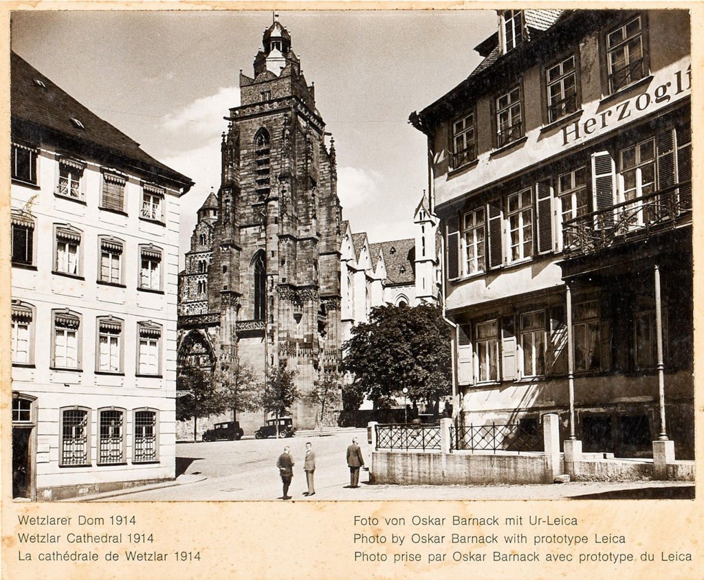Wetzlar Cathedral, shot by Barnack in 1914 using the Ur-Leica (Picture courtesy of Leitz Auction, Vienna)