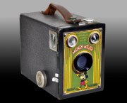 How the Brownie Target Six-20 Mickey Mouse camera appeared when it first came to light in 1995