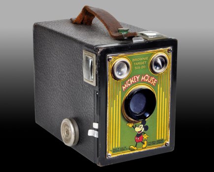 How the Brownie Target Six-20 Mickey Mouse camera appeared when it first came to light in 1995