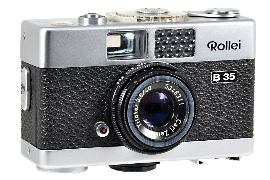 The Rollei B 35, sometimes designated as the 35 B