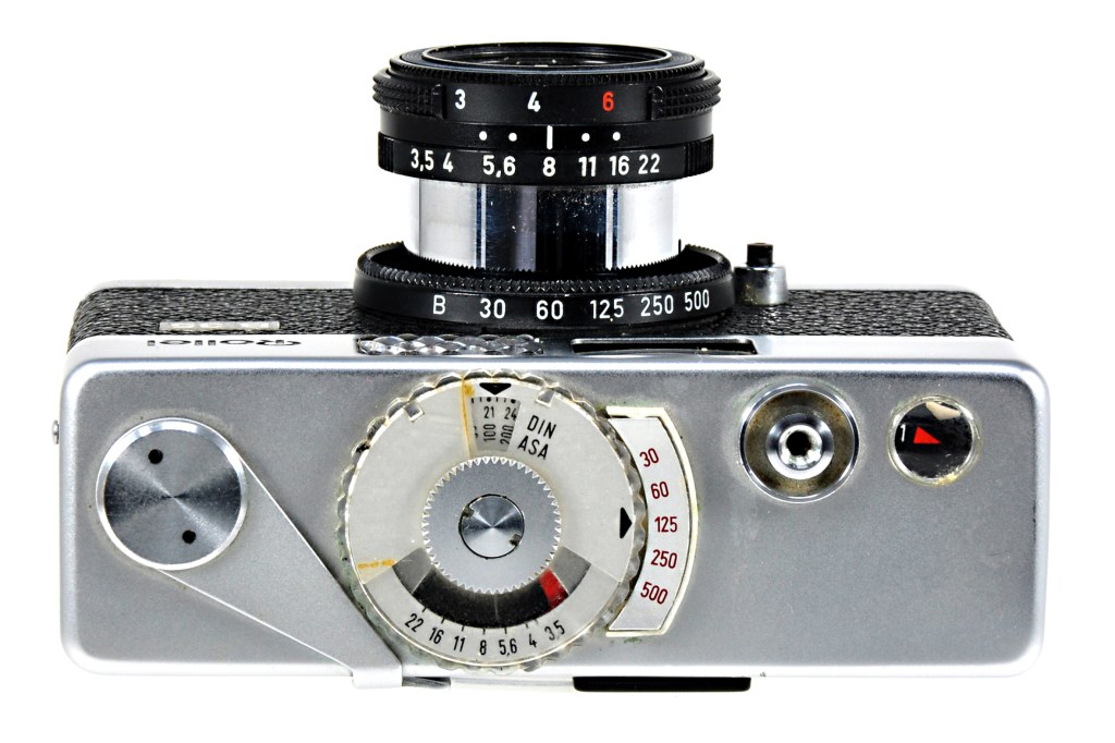 Top view of the B 35 with the lens in its extended position