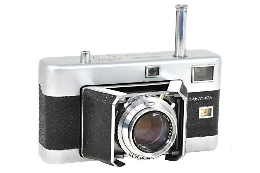 An early version of the Vitessa, an unusual folding camera from Voigtländer