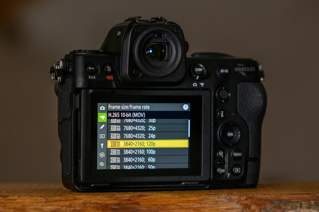 Nikon Z8 menu