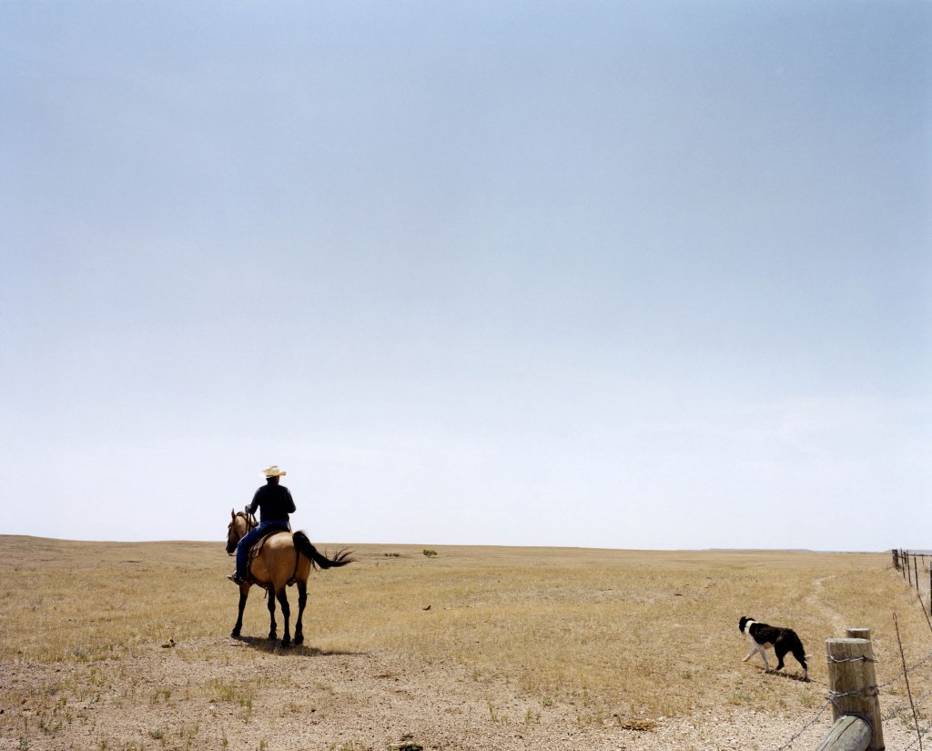 In 2002 Faith was experiencing one of the worst droughts in half a century, South Dakota, USA. Image Credit: Peter Dench