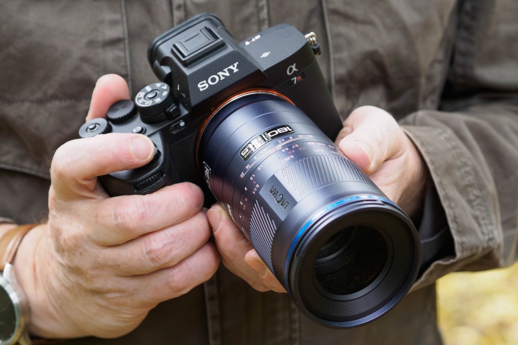 Laowa 180mm f/4.5 1.5x Ultra-Macro APO in use on the Sony A7R V