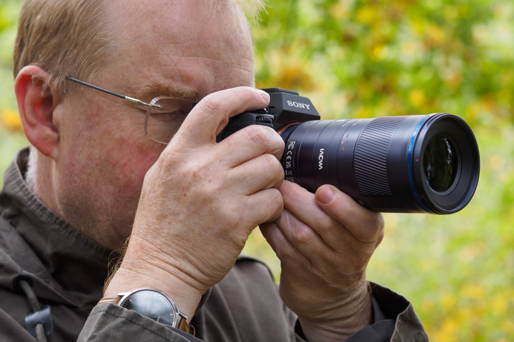 Laowa 180mm f/4.5 1.5x Ultra-Macro APO in use on the Sony A7R V