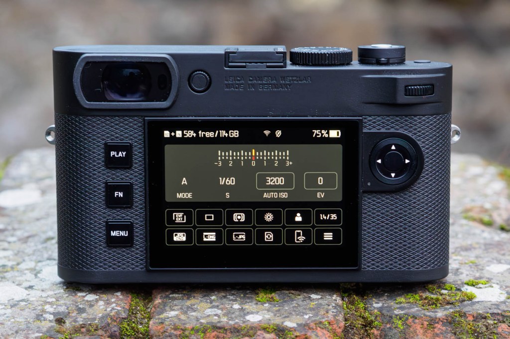 Leica M EV1 status/control panel