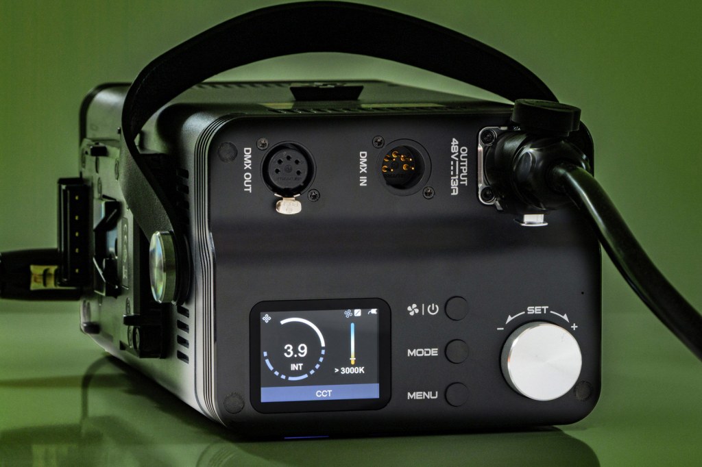 Neewer AS600B photography light, control pane;