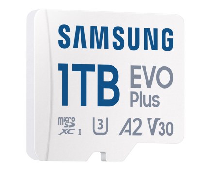 Samsung 1TB EVO Plus MicroSDXC memory card with SD Adapter