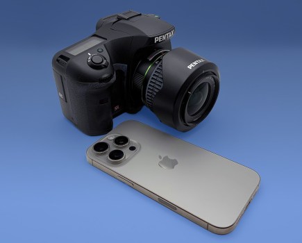 Pentax DSLR and a new-ish iPhone. Image Craig Grannell