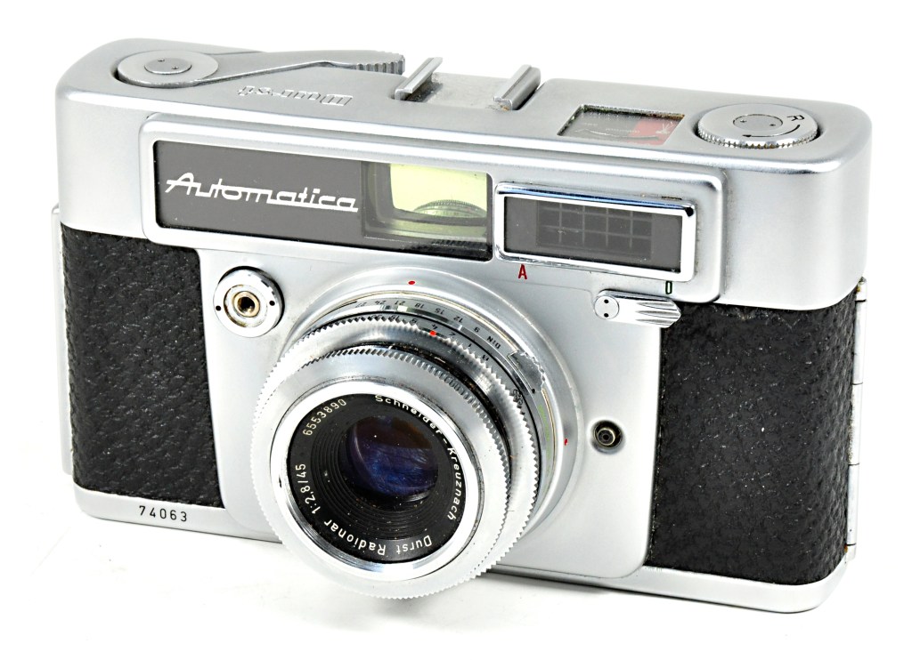 The extremely sleek Durst Automatica, claimed as the first aperture priority camera
