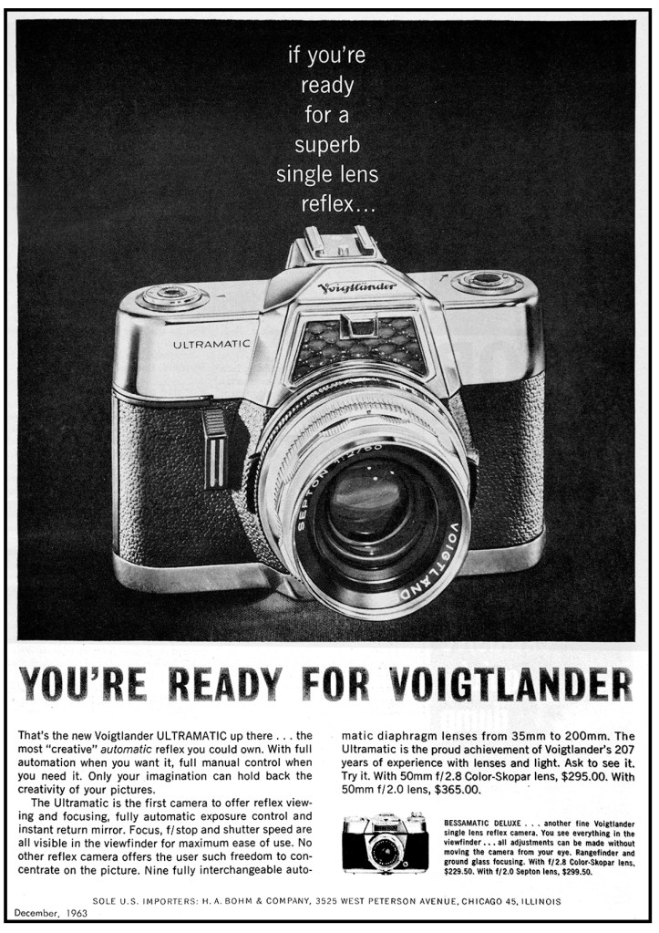 How Voigtländer advertised the Ultramatic